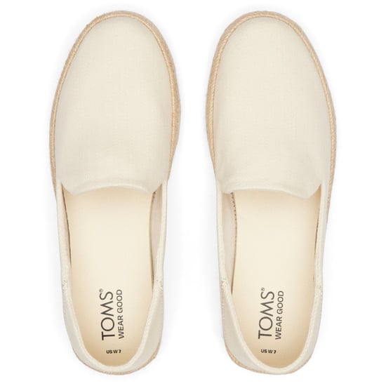 TOMS Carolina 100% Cotton Women's Natural Espadrilles - Image 4