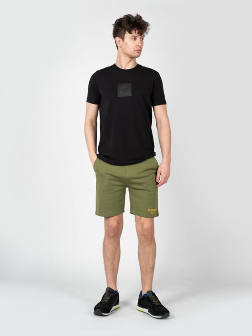 Iceberg T-Shirt C-Neck del hombre negro - Image 2