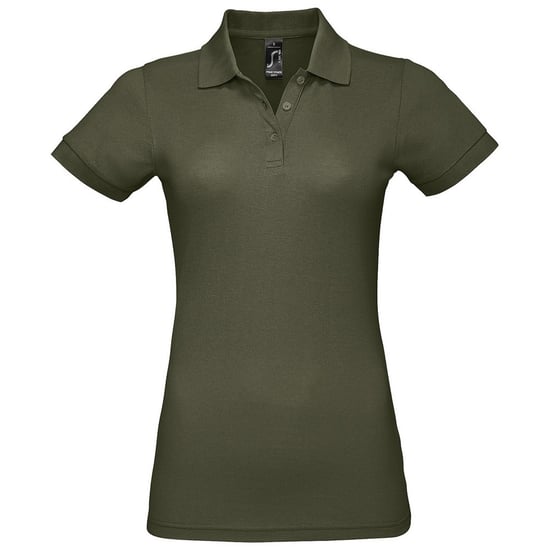 SOLs Womens/Ladies Prime Pique Polo Shirt (Army) - Image 1
