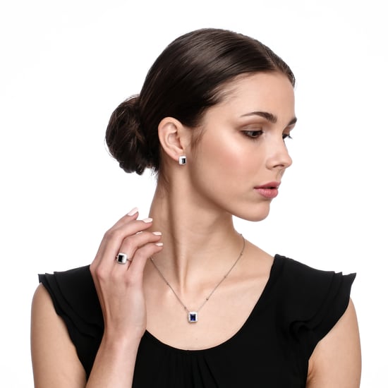 Orphelia 'Jackie' Women's 925 Sterling Silver Stud Earrings - Silver ZO-7237/SA - Image 5