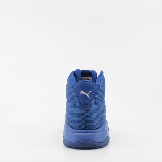 Puma Rebound Street Evo Blue Textile Unisex Lace Up Trainers 361171 06