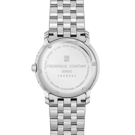 Frédérique Constant Classics Index Business Timer Men's Silver Watch FC-270N4P6B