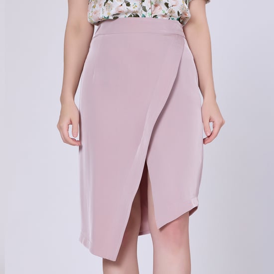 Asymmetric crossed panel skirt - Image 3