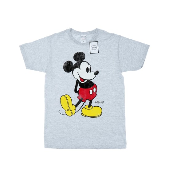 Disney Mens Mickey Mouse Classic Kick T-Shirt (Heather Grey) - Image 1