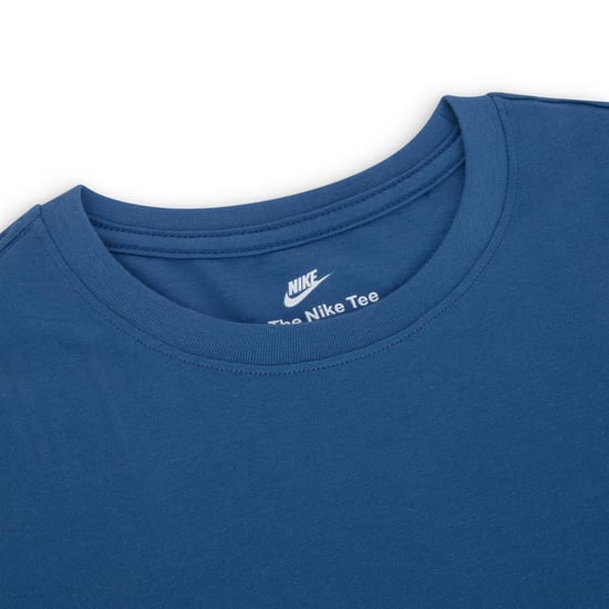 Nike Sportswear Men's Club T Shirt Blue - Image 3