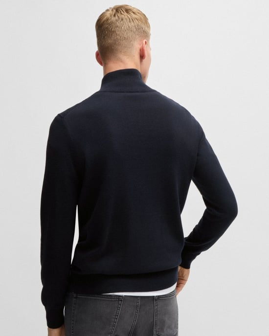 BOSS Orange Kanobix S Mens 1/4 Zip Jumper - Image 4