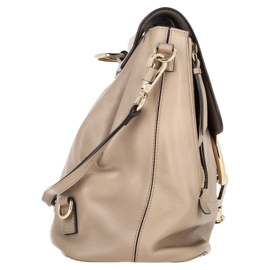 Chloé Faye Backpack in Beige Leather and Suede - Image 2