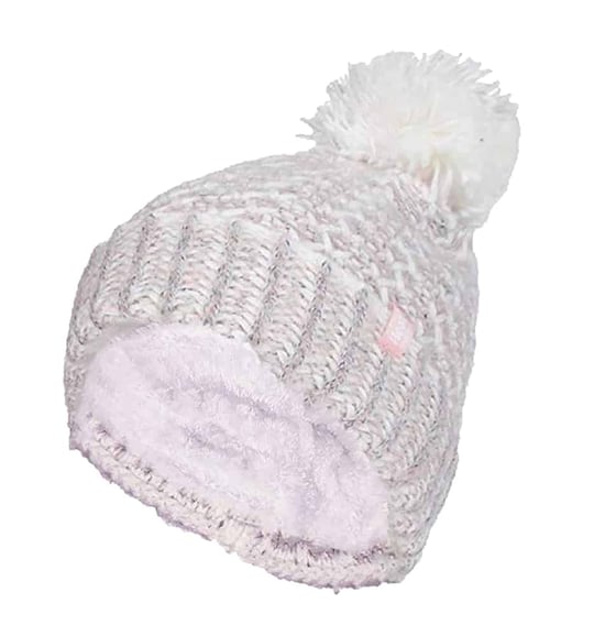 Gorro térmico de invierno para mujer con forro polar y pompón - Image 1