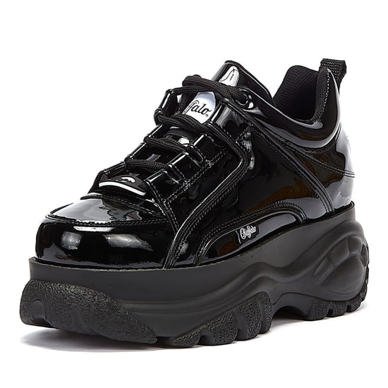 Buffalo London 2.0 Patent Womens Black Trainers - Image 3