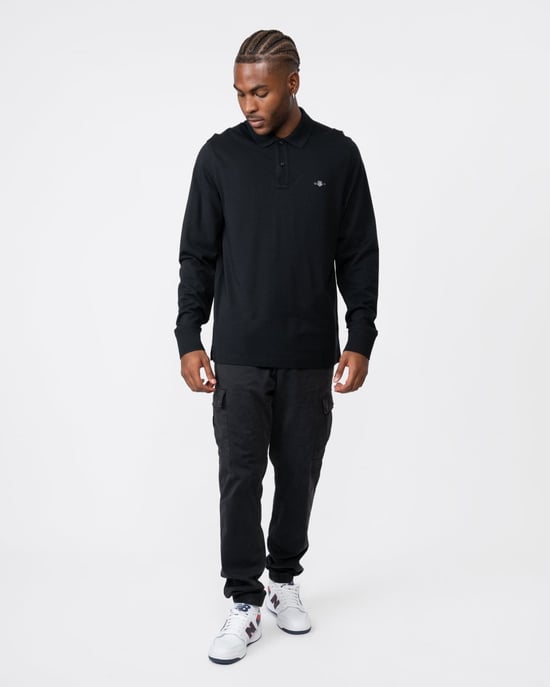 GANT Mens Regular Fit Long Sleeve Shield Logo Pique Rugger - Image 3