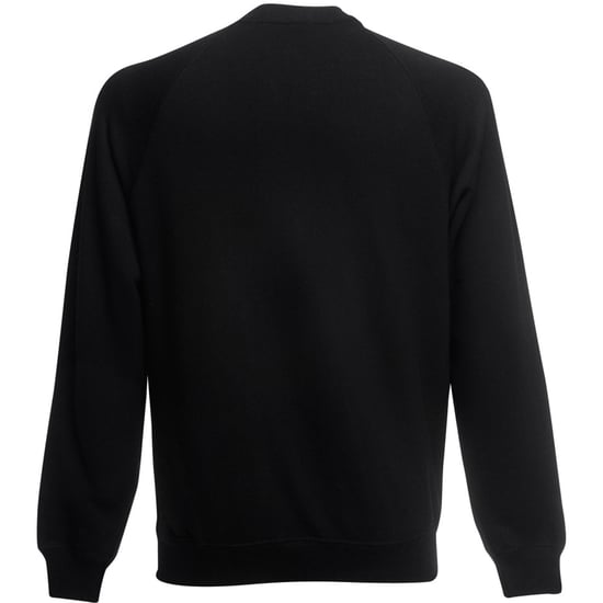 Fruit Of The Loom Childrens Unisex Raglan Sleeve Sweatshirt (Black) - Image 2