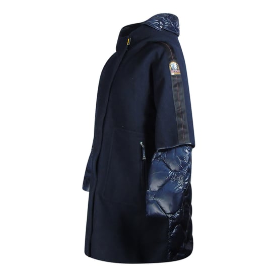 Parajumpers Joy Navy Blue Oversize Long Hooded Down Jacket
