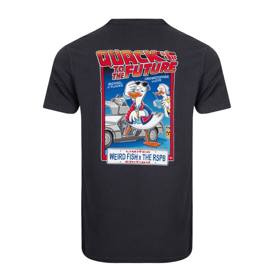Weird Fish Mens Quack to the Future RSPB Collaboration T-Shirt (Navy) - Image 2