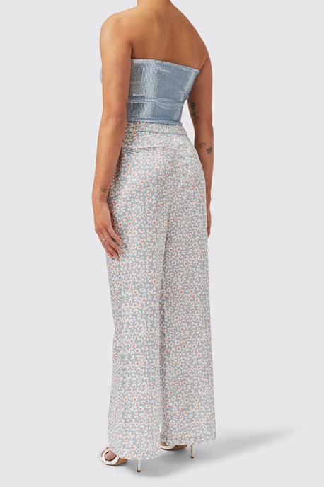 Amarantha Slim Fit Blue Trouser