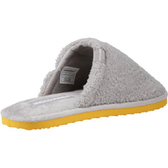 Jack & Jones Harry Fluff Polyester Men's Frost Grey Slippers - Image 2