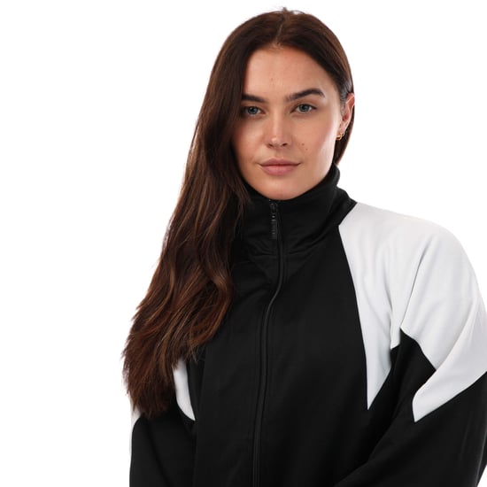 Women's adidas Originals Large Logo Track Top in Black-White