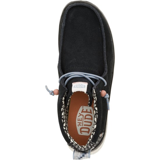 HEYDUDE Wendy Peak Hi Suede Women's Black Boots - Image 4