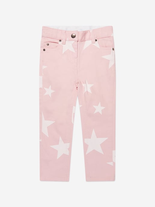 Stella McCartney Girls Star Jeans in Pink