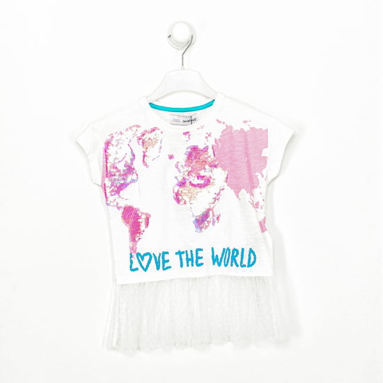 Girl's short-sleeved round neck T-shirt 20SGTK23