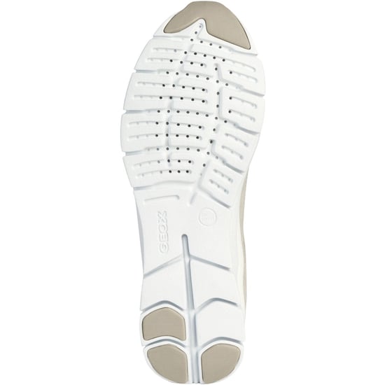 Geox D Sukie B Leather Women's Light Grey Trainers - Image 3