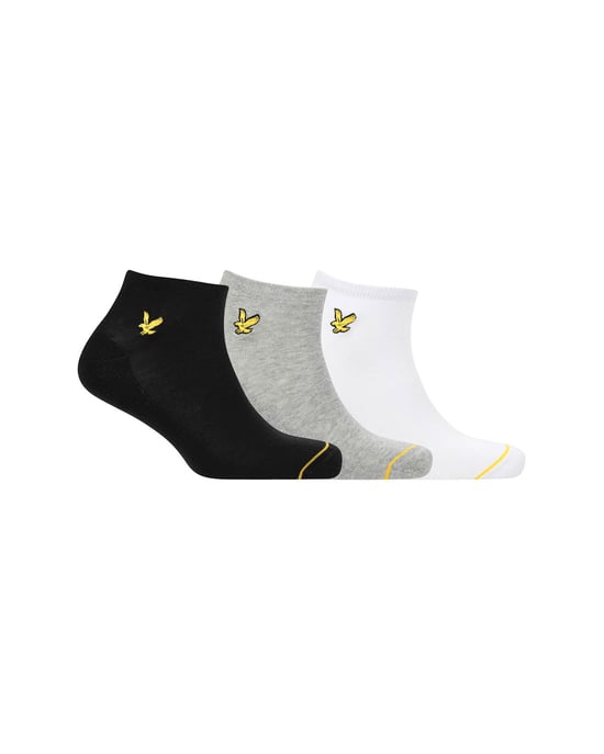Lyle & Scott 3 Pack Ankle Socks Multicolour - Image 1