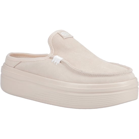 HEYDUDE Austin Lift Classic Leather Women's Blush Mules - Image 1