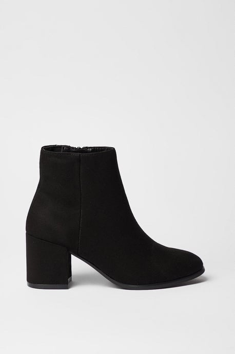 Morgan Round Toe Medium Block Heel Ankle Boots - Image 2