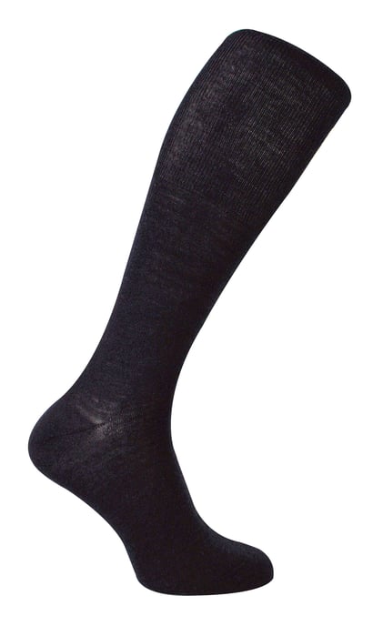 Calcetines altos de lana merino para hombre | Steven | Calcetines largos de invierno - Charcoal - Image 1
