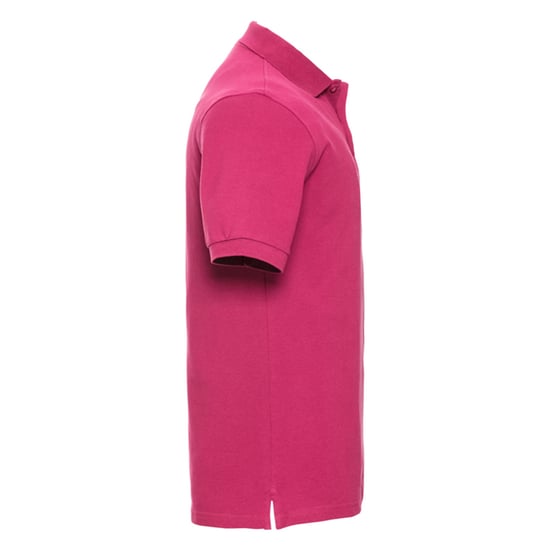 Russell Mens Classic Cotton Polo Shirt (Fuchsia) - Image 3