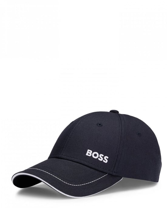 BOSS Green Cap-1 Mens Cotton-Twill Cap With Logo Detail - Image 1
