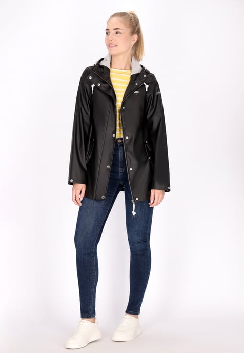 Schmuddelwedda rain jacket women black - Image 2