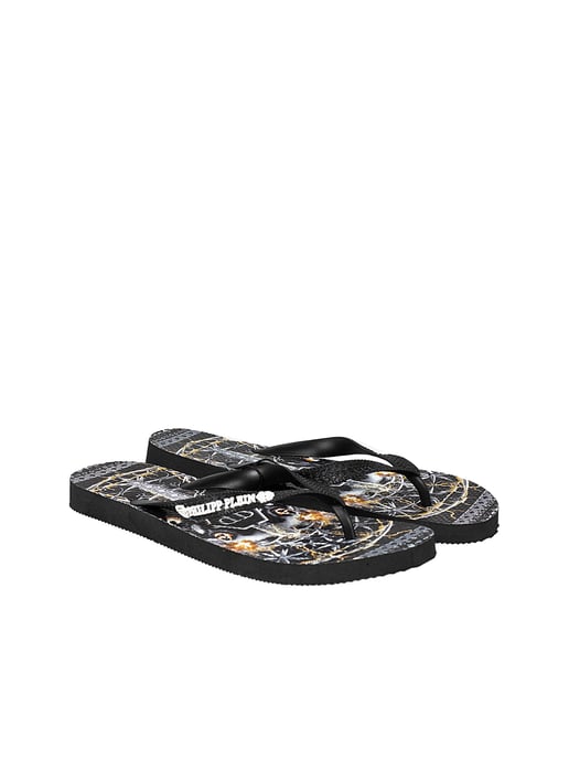 Philipp Plein Chanclas de hombre de color negro - Image 2