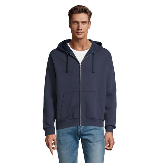 SOLS Mens Spike Full Zip Hoodie (French Navy) - Image 1
