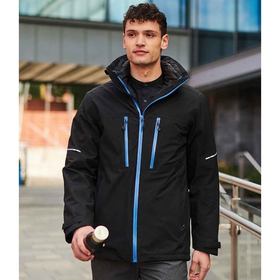Regatta Mens X-Pro Evader III Padded Jacket (Black/Oxford Blue)