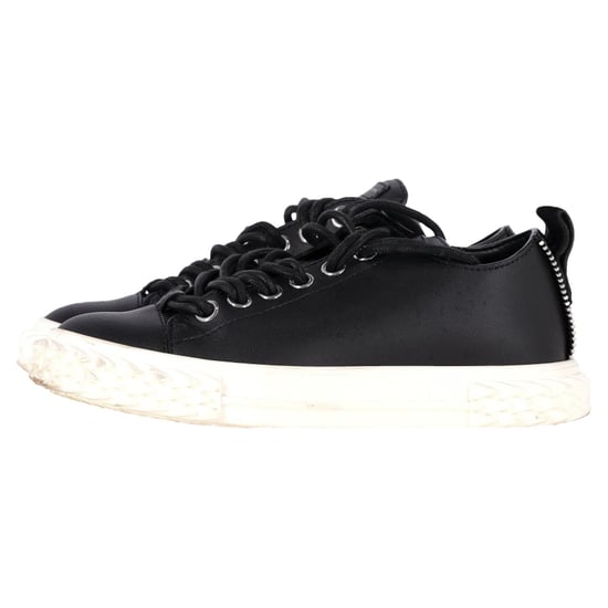Giuseppe Zanotti Blabber Low-Top Sneakers in Black Leather - Image 4