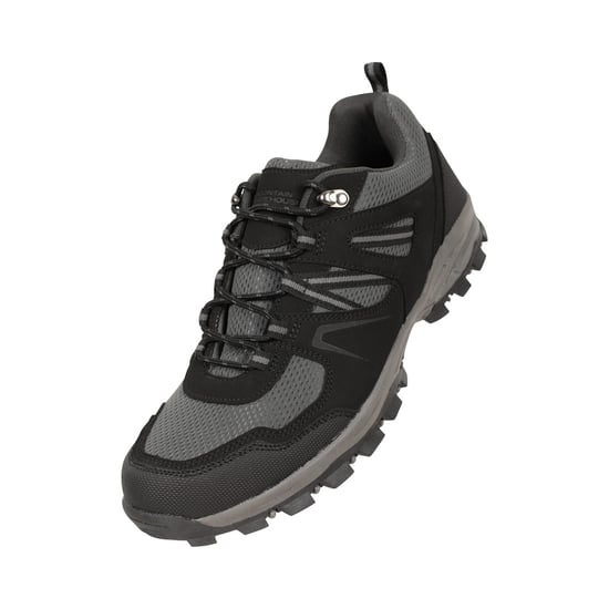 Mountain Warehouse Mens Mcleod Outdoor Wide Walking Shoes (Black) - Image 1