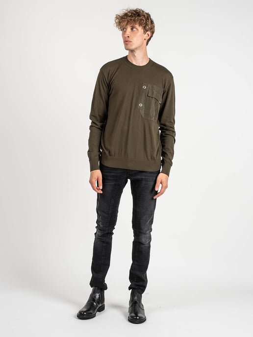 Les Hommes Suéter del hombre verde, verde - Image 2