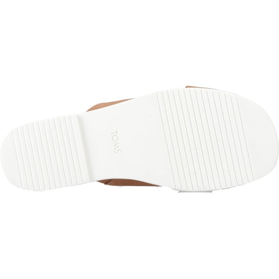 TOMS Mae Crossover Leather Women's Brown Sandals - Image 3