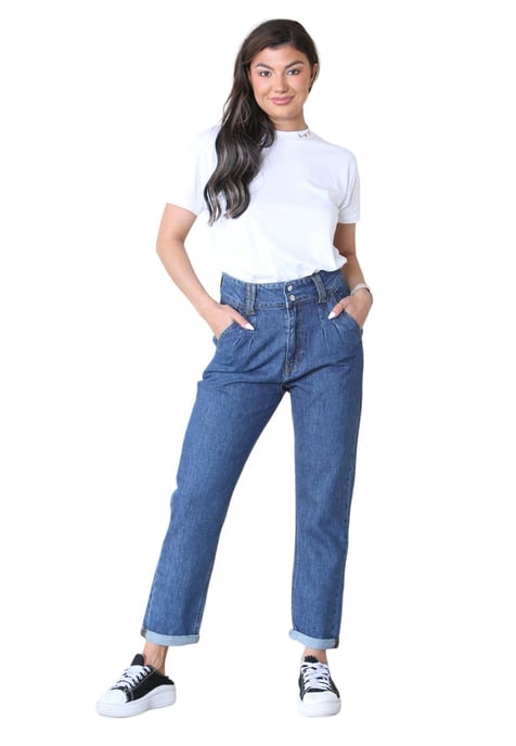 Vaqueros Boyfriend para mujer de MYT en azul - Image 4