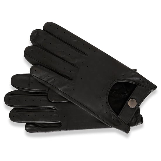 Barneys Originals Black Leather Driving Gloves