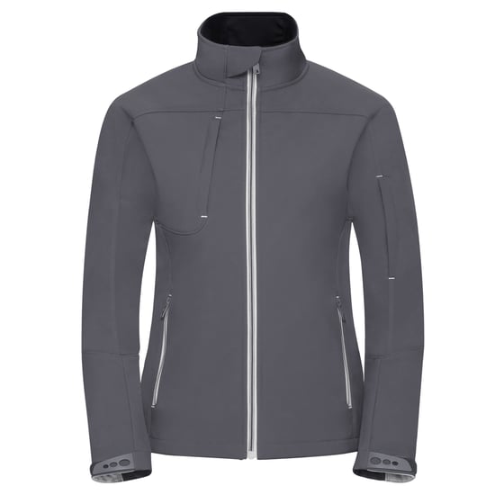 Russell Womens/Ladies Bionic Soft Shell Jacket (Iron Grey) - Image 1