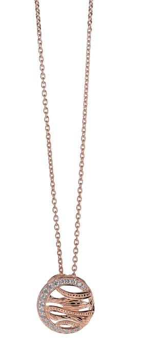 Orphelia Women's 925 Sterling Silver Chain with Pendant - Rose ZH-6031/1 - Image 1