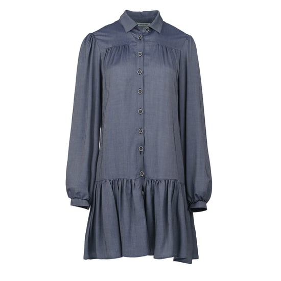 Vestido estilo denim azul con botones - Image 2