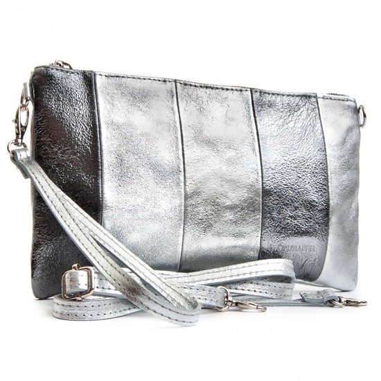 PURAPIEL BAG PURBAG11 IN SILVER
