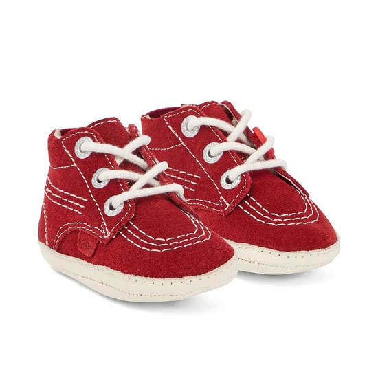 Zapatos Kickers Hi Crib Niños Rojos - Image 1