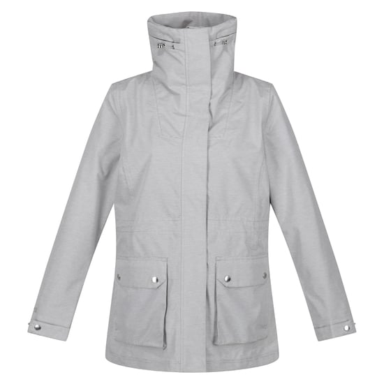 Regatta Womens/Ladies Novalee Raincoat (Silver Grey) - Image 1
