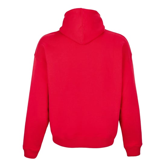 SOLS Unisex Adult Connor Organic Oversized Hoodie (Bright Red) - Image 2