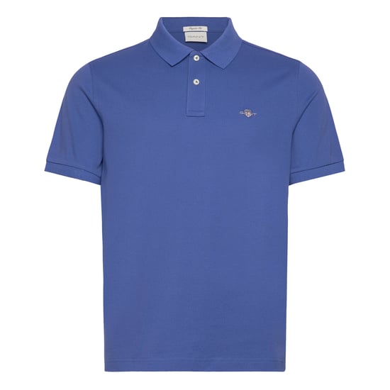 Polo Gant SS Regular Shield Pique Polo Azul - Image 1