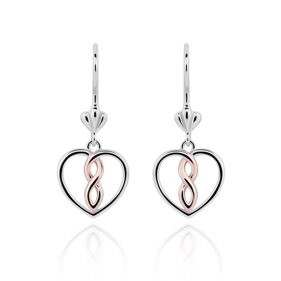 Orphelia 'Delilah' Women's 925 Sterling Silver Set: Necklace + Earrings + Ring - Silver/Rose SET-7475 - Image 3