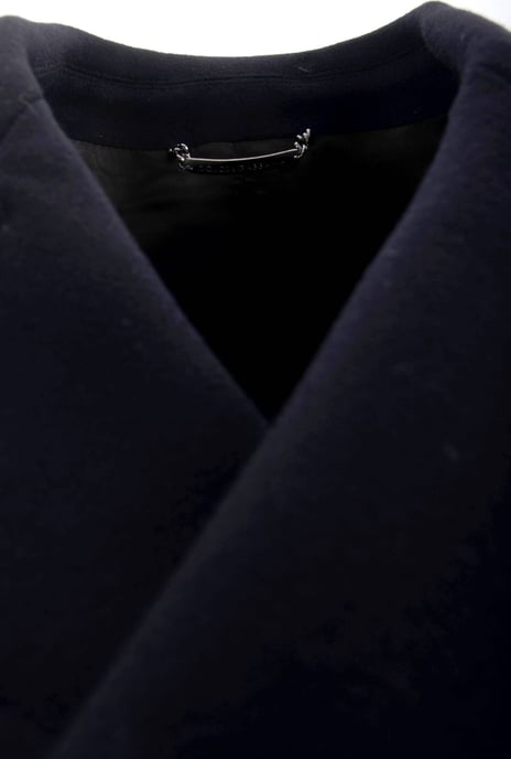 Dolce & Gabbana Men's Navy Wool Coat - Image 5